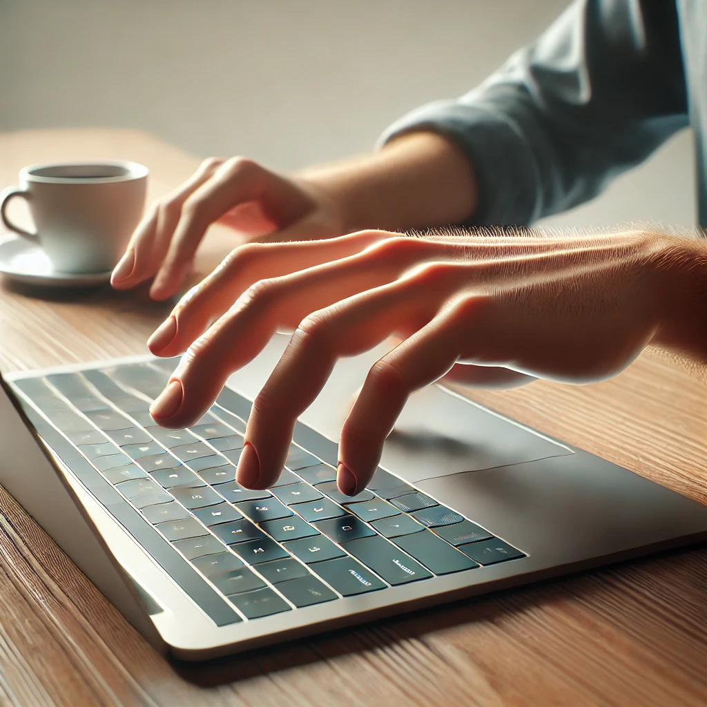 Mecanografía con una sola mano en un teclado